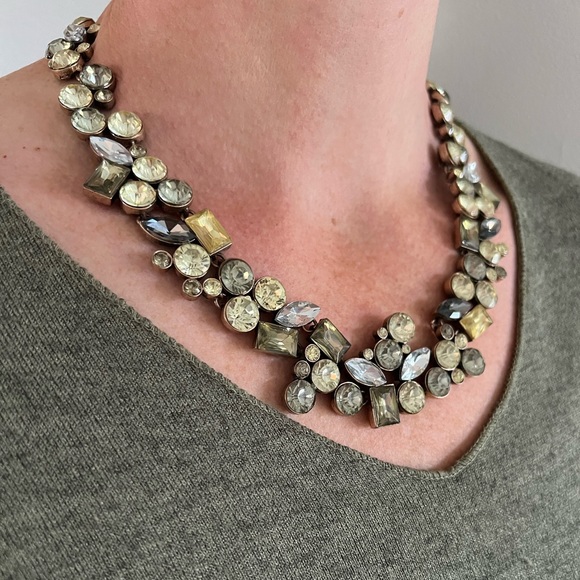 Brass Tone Statement Necklace Zara - Picture 2 of 6